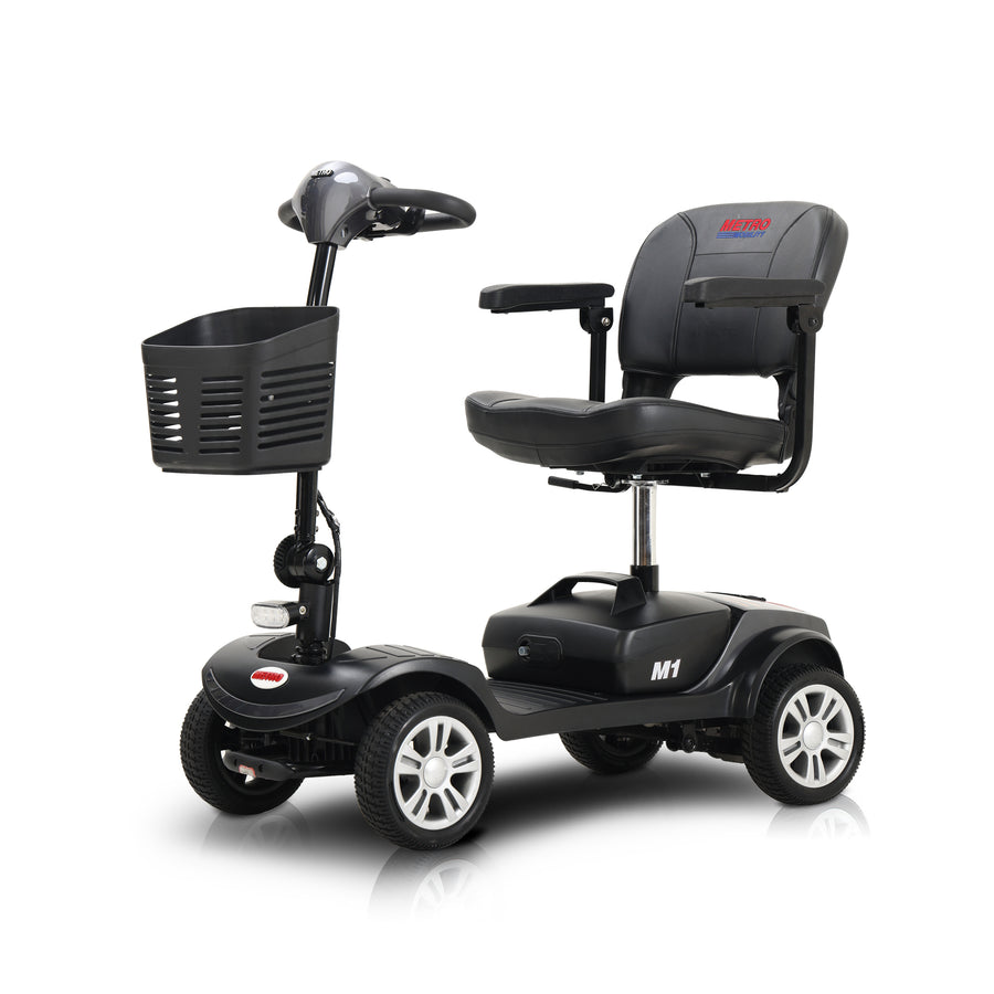 Segmart Mobility Scooter for Seniors, 20''W Armrest, Rear Suspension, Front Rear Light, 300lbs, Grey