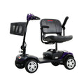 Segmart Mobility Scooter for Seniors, 20''W Armrest, Rear Suspension, Front Rear Light, 300lbs, Purple