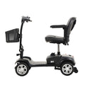 Segmart Mobility Scooter for Seniors, 20''W Armrest, Rear Suspension, Front Rear Light, 300lbs, Grey