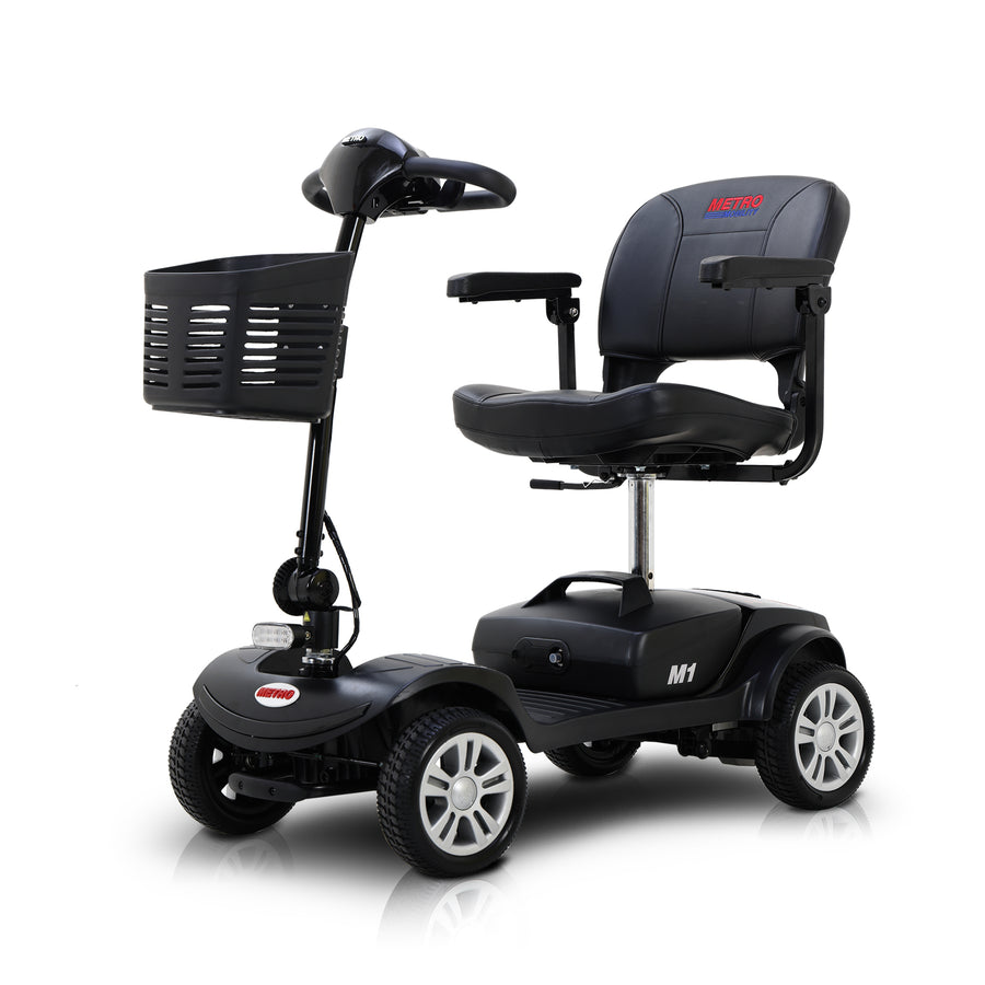 Segmart Mobility Scooter for Seniors, 20''W Armrest, Rear Suspension, Front Rear Light, 300lbs, Black