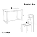 SEGMART Dining Table with 4 High-back Upholstered Chairs, Modern Dinette Set, Dining Table & Chairs Set for 4 Persons, Small Home Kitchen Dining Table Set, Ideal for Apartment Breakfast Nook
