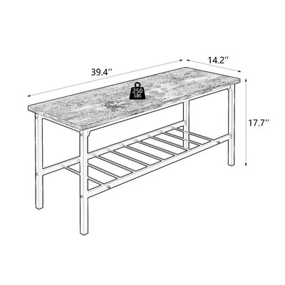 Faux Marble Top Dining Table Set, 5 Piece Dining Room Table Set for Small Spaces, Kitchen Table and 4 PU Leather Chairs, Rectangular Modern Bistro Table Set, Steel Frame, Easy to Assemble, B1460