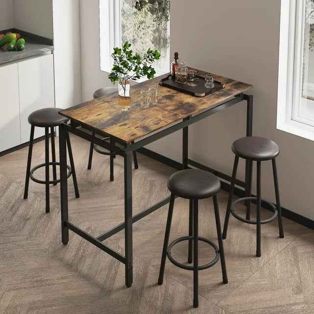 Table with bar stools under hotsell