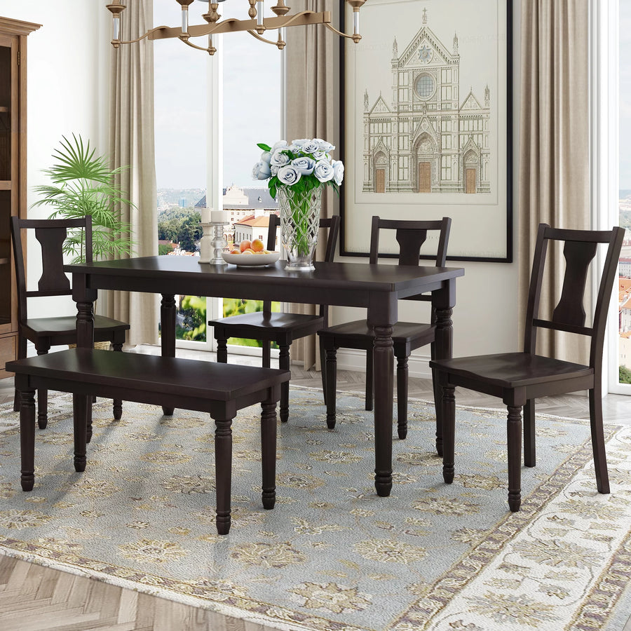 Dining room table best sale with cushioned chairs