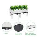 Segmart 2PCS Raised Garden Bed, Outdoor Free Splicing Injection Plastic Raised Planting Box, Elevated Planter Box with Legs for Outdoor Patio, Deck, SS2236