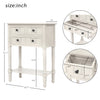Console Table with Drawers, SEGMART 23" Small Sofa Table White Entry Table with Storage, Wood Entryway Table with Shelf, Small Console Table for Small Spaces Living Room Entryway Hallway Foyer, H1056