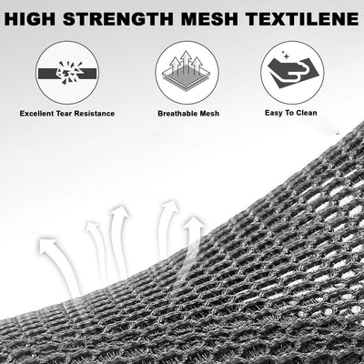 Segmart Patio Furniture Set, Outdoor Textilene Conversation Set w/Anti-rust Frame, Porch Sectional Loveseat Table and High Backrest Armchairs, Max 600LBS