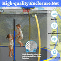 10 FT Trampoline for Kids with Basketball Hoop, SEGMART Upgraded Kids Outdoor Trampoline with Enclosure Net and Ladder, Heavy Duty Round Recreational Trampoline for Indoor Outdoor Backyard