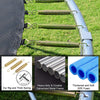 SEGMART Trampoline 10FT Trampoline with Enclosure - Recreational Trampolines with Ladder and AntiRust Coating, ASTM Approval Outdoor Trampoline for Kids