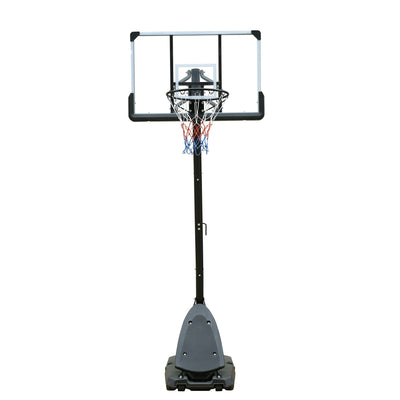 44 Inch Adjustable Basketball Hoop Outdoor, Quickly Height Adjusted 4.9-10ft Kids Basketball Hoop with Shatterproof Backboard - for Kids Youth Adults Play in Backyard/Courts/Indoor
