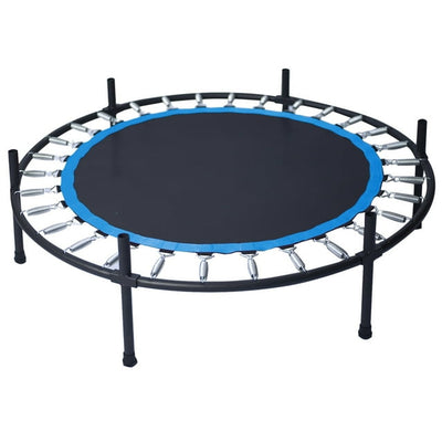 48" Small Trampolines for Workout, Blue Portable Kids Mini Trampoline with Safety Net, Durable and Safe Rebounder Trampoline for Kid Exercise & Play Indoor or Outdoor, L098