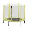 48" Small Trampolines for Workout, Yellow Portable Kids Mini Trampoline with Safety Net, Durable and Safe Rebounder Trampoline for Kid Exercise & Play Indoor or Outdoor, L097