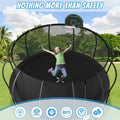 SEGMART 12FT Trampoline for Kids, New Upgraded 12-Feet Outdoor Trampoline with Safety Enclosure Net Jumping Mat and Spring Cover Padding, Heavy-Duty Round Backyard Bounce Jumper Trampoline