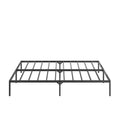 Metal Platform Bed Frame with Solid Metal Slat Support, Heavy Duty Metal Frame Twin Size, No Box Spring Needed for Kids, Teens, with 16.5'' Large Under Bed Storage Space, Black