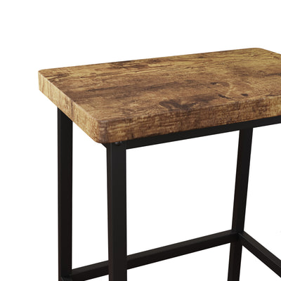 3-Piece Bar tables and chairs Set with Storage Shelf, Counter Height Dining Table Set Bistro Table with Stools set, Home Kitchen Breakfast Bar Set, Furniture Dining Set