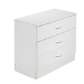 3-Drawer Drawers for Bedroom, SEGMART 26'' x 13'' x 22'' Classic Simple Bedroom Furniture Chest Cabinet with Metal Handles, Durable MDF Wood 3-Drawer Dresser for Closet to Storing Clothes, S7934