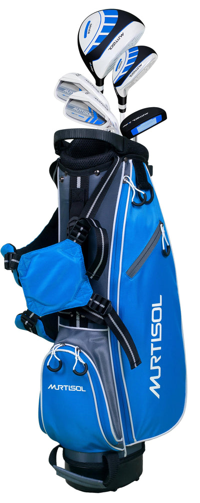 Segmart Golf Junior Golf Clubs Set, Kids Right-Hand Golf Club Sets for 9-12, Outdoor Complete Golf Club Sets with Stand & Bag, Blue