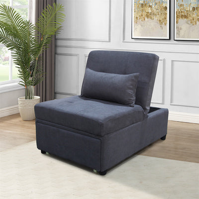 4in1 Multi-Function Folding Sofa Bed Chair, Single Folding Ottoman Sleeper Sofa Bed, Modern Sleeper Convertible Chair Adjustable Backrest, Small Couch Bed for Living Room/Small Apartment, Dark Gray (5.0) 5 stars out of 1 review 1 review