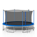 Outdoor Trampoline for Kids, New Upgraded 16 ft Outdoor Trampoline with Safety Enclosure Net and Ladder, Heavy-Duty Round Trampoline for Indoor or Outdoor Backyard, L