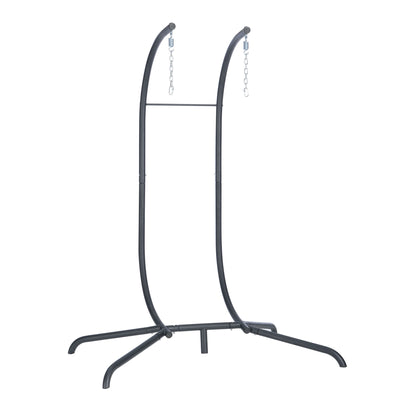 SEGMART 2-Person Hanging Swing Chair with Stand, Double Hanging Egg Chair with Cushion and Pillow, Foldable Wicker Rattan Patio Basket Hanging Chair for Indoor Outdoor Garden