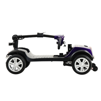 Segmart Mobility Scooter for Seniors, 20''W Armrest, Rear Suspension, Front Rear Light, 300lbs, Purple