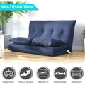 Floor Sofa Bed, Foldable Double Chaise Lounge Sofa Chair with Two Pillows, Adjustable Floor Couch and Sofa for Living Room and Bedroom, Lazy Sofa Floor Chair for Gaming, Sleeper and Reading, L2791