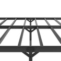 Metal Platform Bed Frame with Solid Metal Slat Support, Heavy Duty Metal Frame Twin Size, No Box Spring Needed for Kids, Teens, with 16.5'' Large Under Bed Storage Space, Black