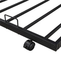 Daybed with Trundle Bed Twin Size, SEGMART Metal Trundle Bed Frame Twin Daybed Frame, Space-Saving Twin Daybed with Metal Slat Support, Daybed for Bedroom Guest Room, No Box Spring Needed, Black,H510