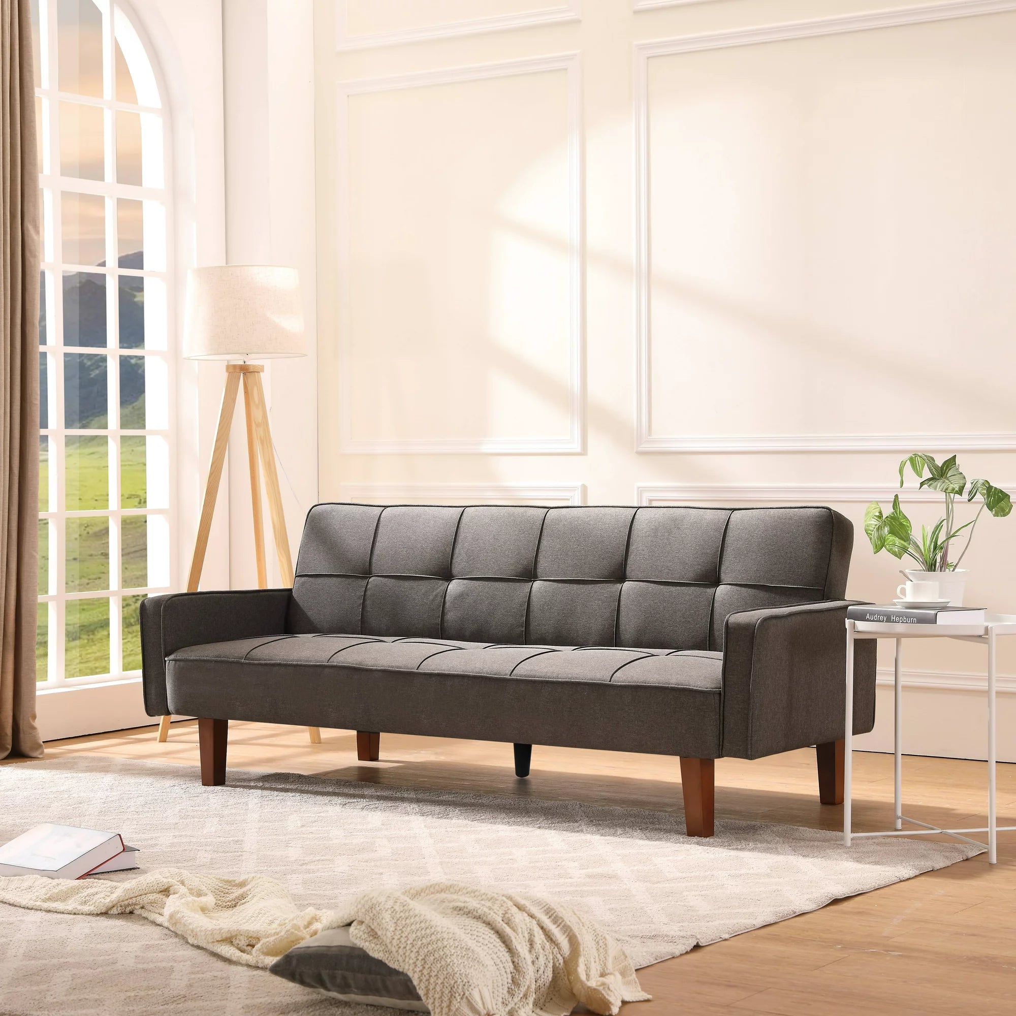 Reclining futon sofa bed deals