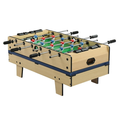 4-in-1 Multi Game Table, Children's combination Arcade Set w/ Pool Billiards, Air Hockey, Foosball, Table Tennis, Combo Game Table Set for Home, Play Room, Rec Room