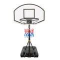 Kids Patio Basketball System, Portable Poolside Basketball Stand with 17'' Backboard and Ball, Shatterproof PVC Hoop Basketball System for Indoor & Outdoor, SS2382