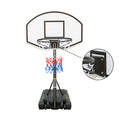 Kids Patio Basketball System, Portable Poolside Basketball Stand with 17'' Backboard and Ball, Shatterproof PVC Hoop Basketball System for Indoor & Outdoor, SS2382