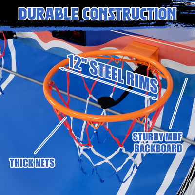 Foldable Arcade Basketball Game for Kids-Blue