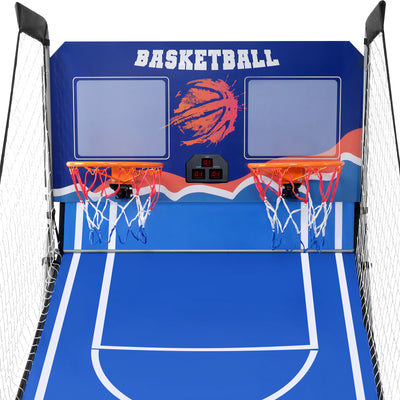 Foldable Arcade Basketball Game for Kids-Blue
