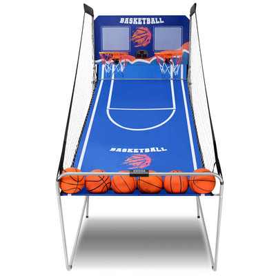 Foldable Arcade Basketball Game for Kids-Blue