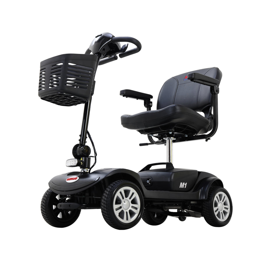 Segmart Mobility Scooter for Seniors, 20''W Armrest, Rear Suspension, Front Rear Light, 300lbs, Black
