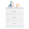 White Wood Chest Cabinet, SEGMART 26'' x 13'' x 29'' Durable MDF Wood Chest Cabinet with Metal Handles, Simple Bedroom Furniture Chest of Drawers for Closet to Storing Clothes, Cosmetic, S7893
