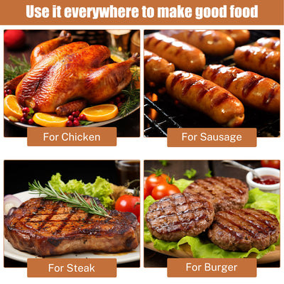 Segmart Kettle Charcoal Grill, 18 Inch Portable Camping BBQ Grill with Wheels for Outdoor Cooking Picnic Barbecue, Black