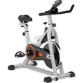 Clearance! Indoor Cycling Bike,Smooth Quiet Belt Drive Stationary Exercise Bike, 28lbs Flywheel Bike with LED Monitor/Adjustable Handlebar seat, for Home Cardio Gym Workout, I7868