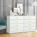 4 Drawer Dresser, 26'' x 13'' x 29'' Simple Elegant Chest of Drawers w/Metal Handles, Durable MDF Wood Chest Cabinet for Bedroom, Pure White Universal Drawer Chest for Closet to Storing Clothes, S7880