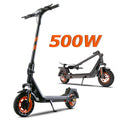 Segmart Electric Scooter for Adults, 8.5'' 350W Foldable Simple Mobility Commuting E-Scooters, 15.5 MPH, 264.5lbs, APP and Waterproof Certified, Black