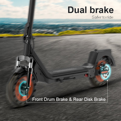 Segmart Electric Scooter for Adults, 8.5'' 350W Foldable Simple Mobility Commuting E-Scooters, 15.5 MPH, 264.5lbs, APP and Waterproof Certified, Black