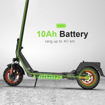 Segmart Electric Scooter 500W Motor, 19mph Speed-24.85 Miles and 10'' Honeycomb Solid Tires, Anti-Theft Lock, Wide Deck Portable & Folding E-Scooter for Adults & Teen, 265lbs, Black