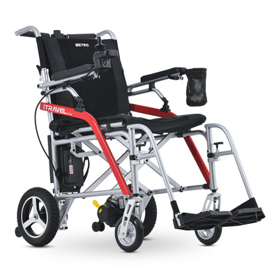 Segmart Lightweight Foldable Electric Wheelchair for Adults, 18" Wide Seat Power All Terrain Travel Airline Friendly, Portable 33lbs Motorized Wheelchair with Anti-Tipper, 220LBS, Silver