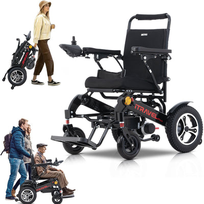 Segmart Electric Wheelchairs Lightweight for Disabled Adults, Foldable Durable Powered Medical Wheelchair with 20AH Battery for Seniors, 300LBS, Black