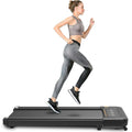 Indoor Exercise Treadmills for Home, Smart Digital Foldable Exercise Machine Treadmills, 22.5'' Wide Tread Belt, 3 Big LED Display & Remote Controll, Heavy Duty 2.5HP, Black, S1678