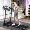 Indoor Folding Exercise Treadmills for Home, Smart Digital Foldable Exercise Motorized Running Treadmills, 16'' Wide Tread Belt, 12 KM/h Max Speed, Easy Assembly Motorized Running Machine, S5548