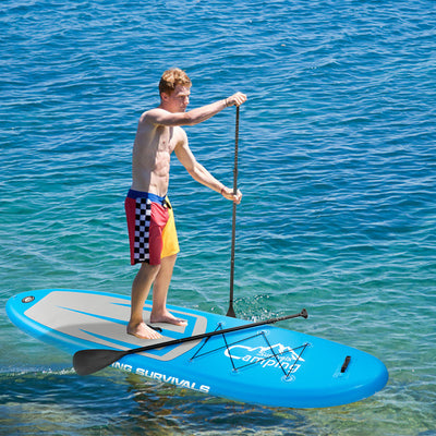 12' x 32" x 6" Inflatable Paddle Boards Stand Up for Outdoor in Summer, Paddle Boards Clearance, Inflatable SUP Stand Up Paddle Board, Complete KIT: Board, Fin, Pump, Paddle, Carry Bag, S10202