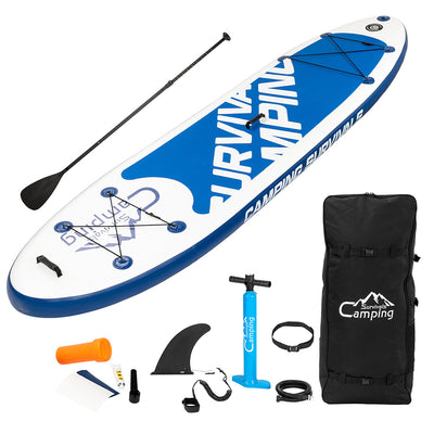 12' x 32" x 6" Inflatable Paddle Boards Stand Up for Outdoor in Summer, Paddle Boards Clearance, Inflatable SUP Stand Up Paddle Board, Complete KIT: Board, Fin, Pump, Paddle, Carry Bag, S10202