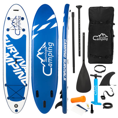 12' x 32" x 6" Inflatable Paddle Boards Stand Up for Outdoor in Summer, Paddle Boards Clearance, Inflatable SUP Stand Up Paddle Board, Complete KIT: Board, Fin, Pump, Paddle, Carry Bag, S10202